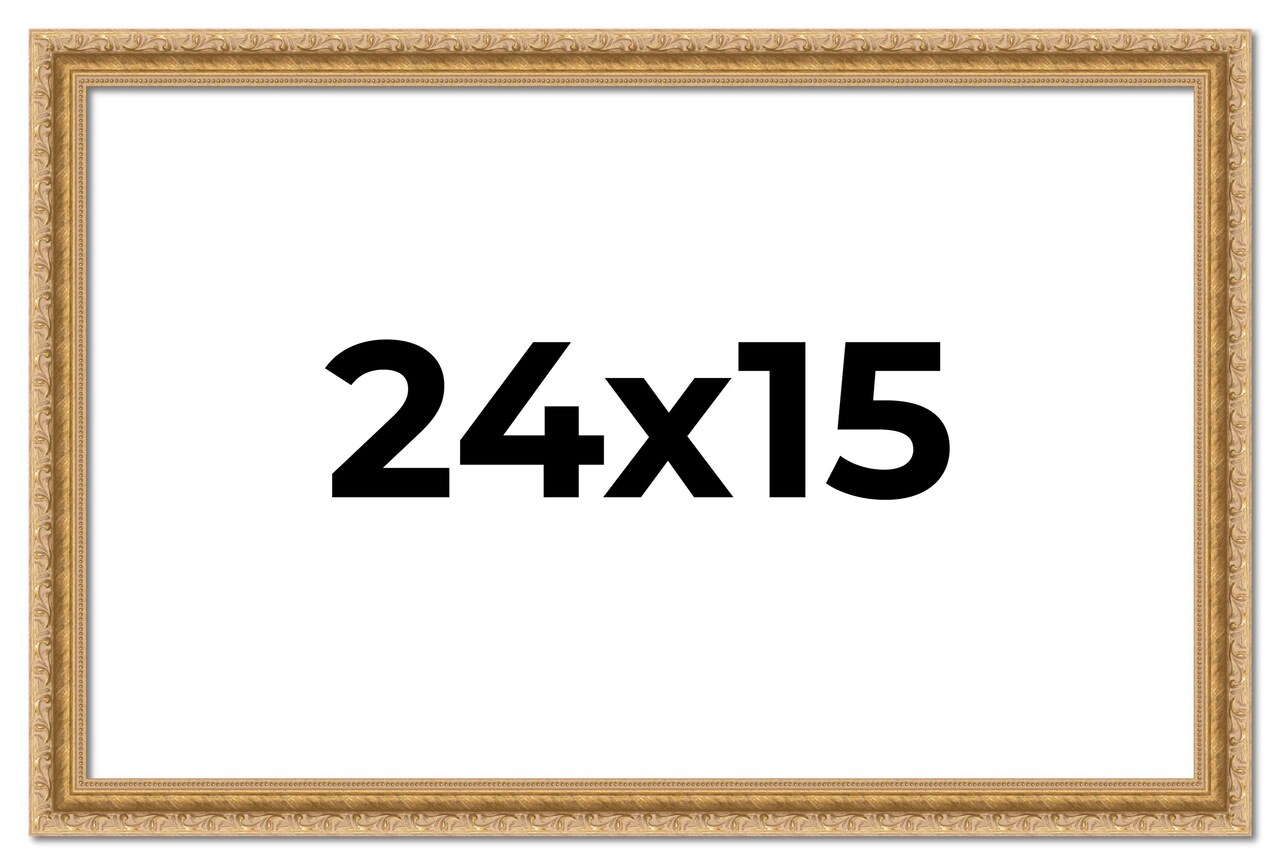 Refined Gold Picture Frame - UV Acrylic, Backing Board, Hanging Hardware Included